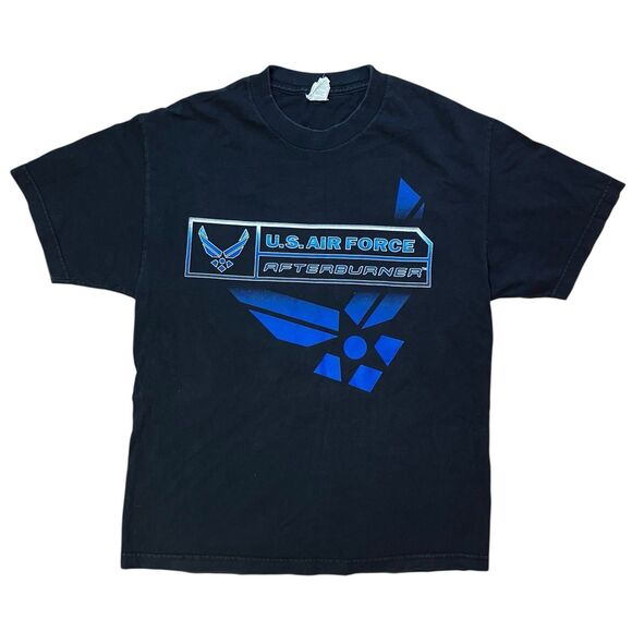 Vintage U.S. Air Force Afterburner Monster Jam T Shirt Mens Large Black Military - Picture 3 of 10